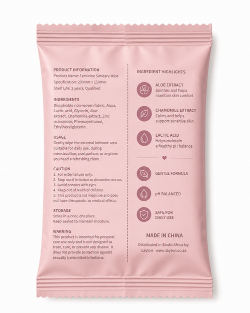 Layton Feminine Wipes (Flushable)